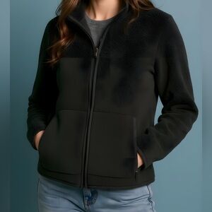 Naturals Hunter Green Women's Size 1X Zip Up Sweater Jacket